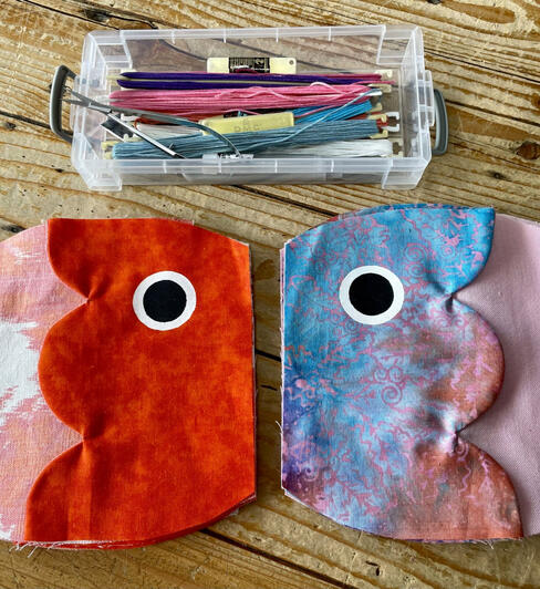 Behind the scenes: fish bag making